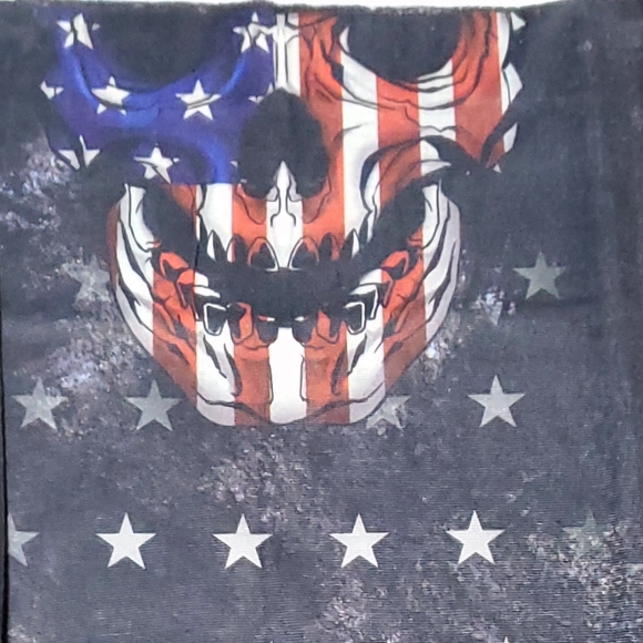 American Flag Skull Tube Bandana - Picture 2 of 3